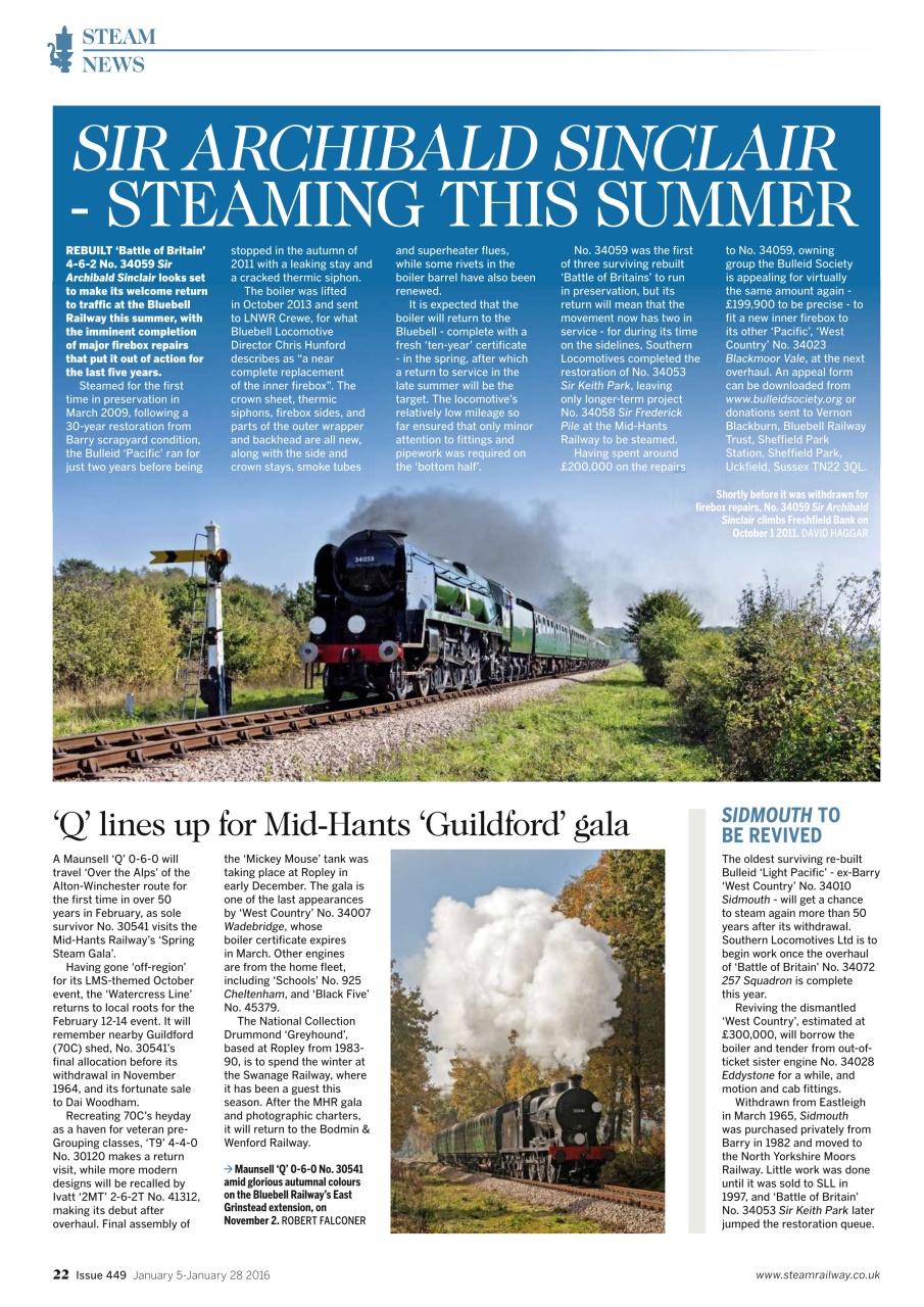 Steam Railway Preview Pages