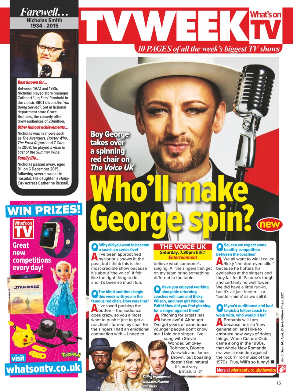 What's on TV Preview Pages