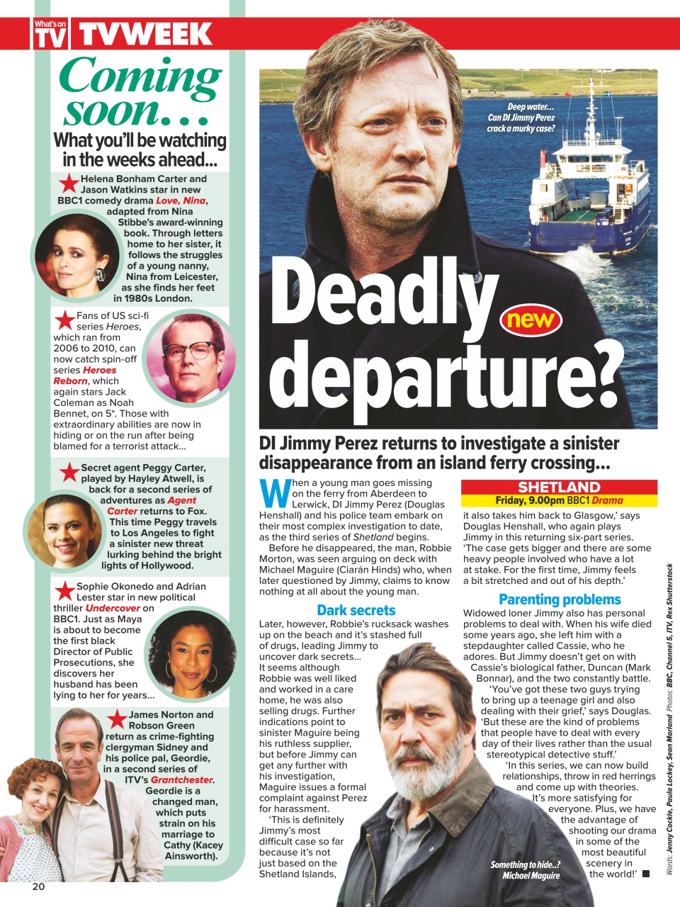 What's on TV Preview Pages