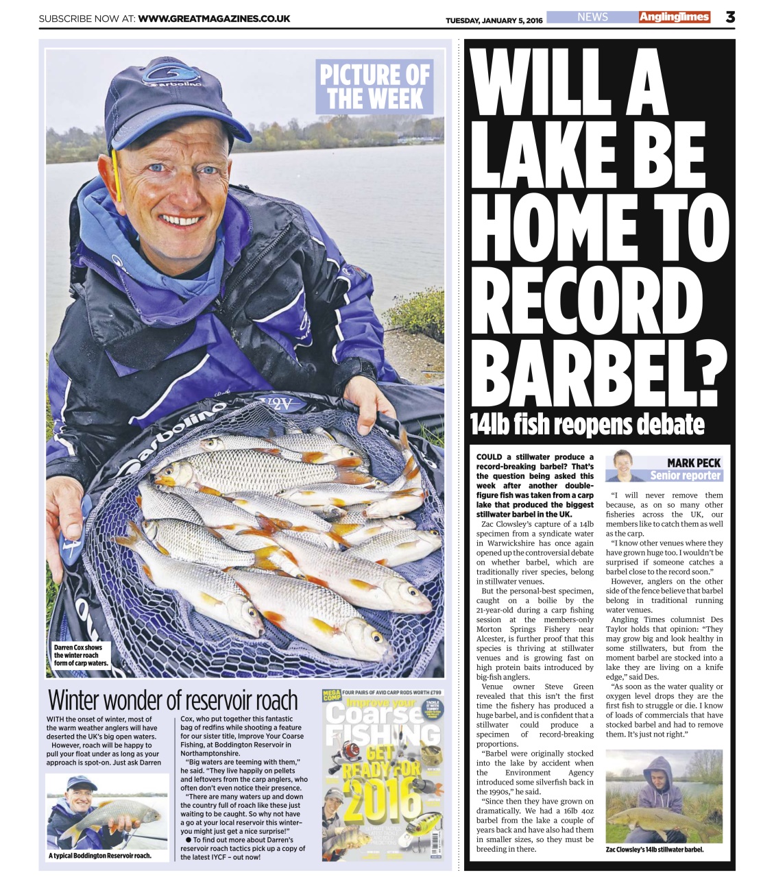 Angling Times Preview Pages