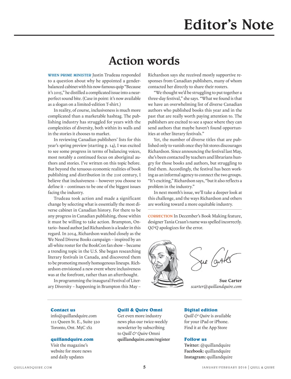 Quill & Quire Preview Pages