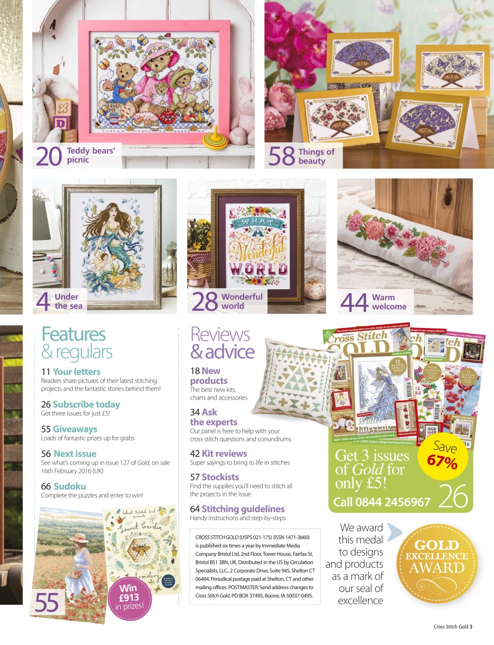 Cross Stitch Gold Preview Pages