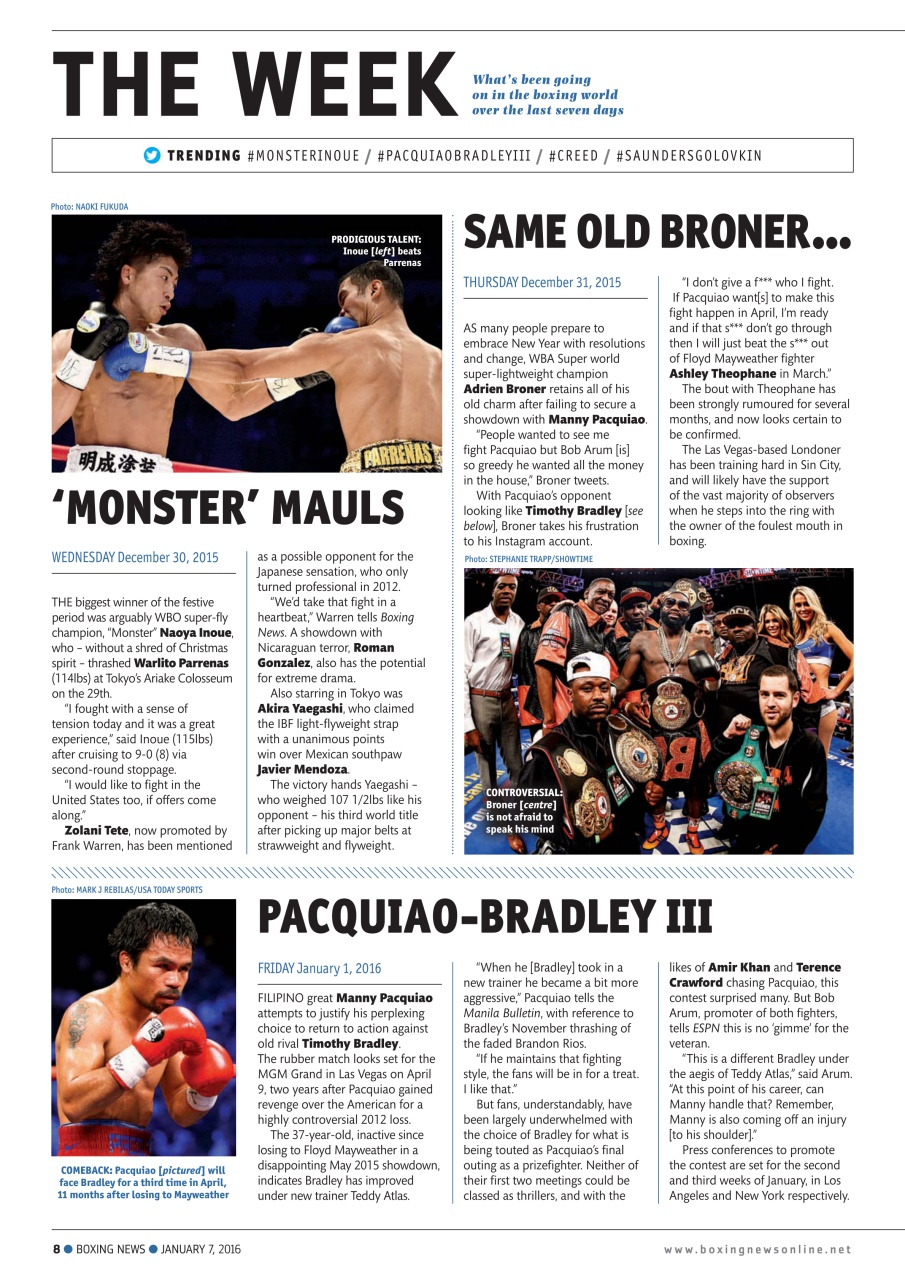 Boxing News Preview Pages