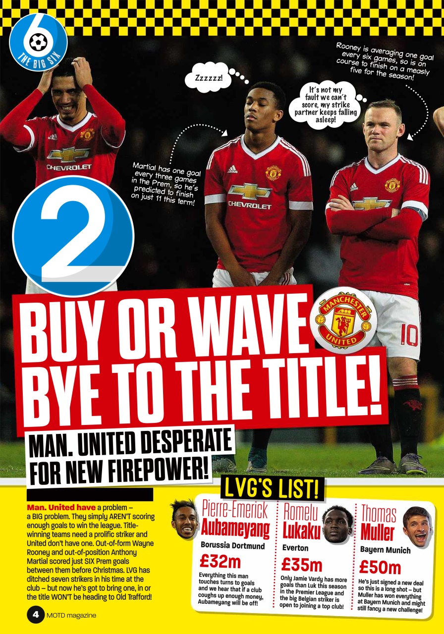 Match of the Day Preview Pages