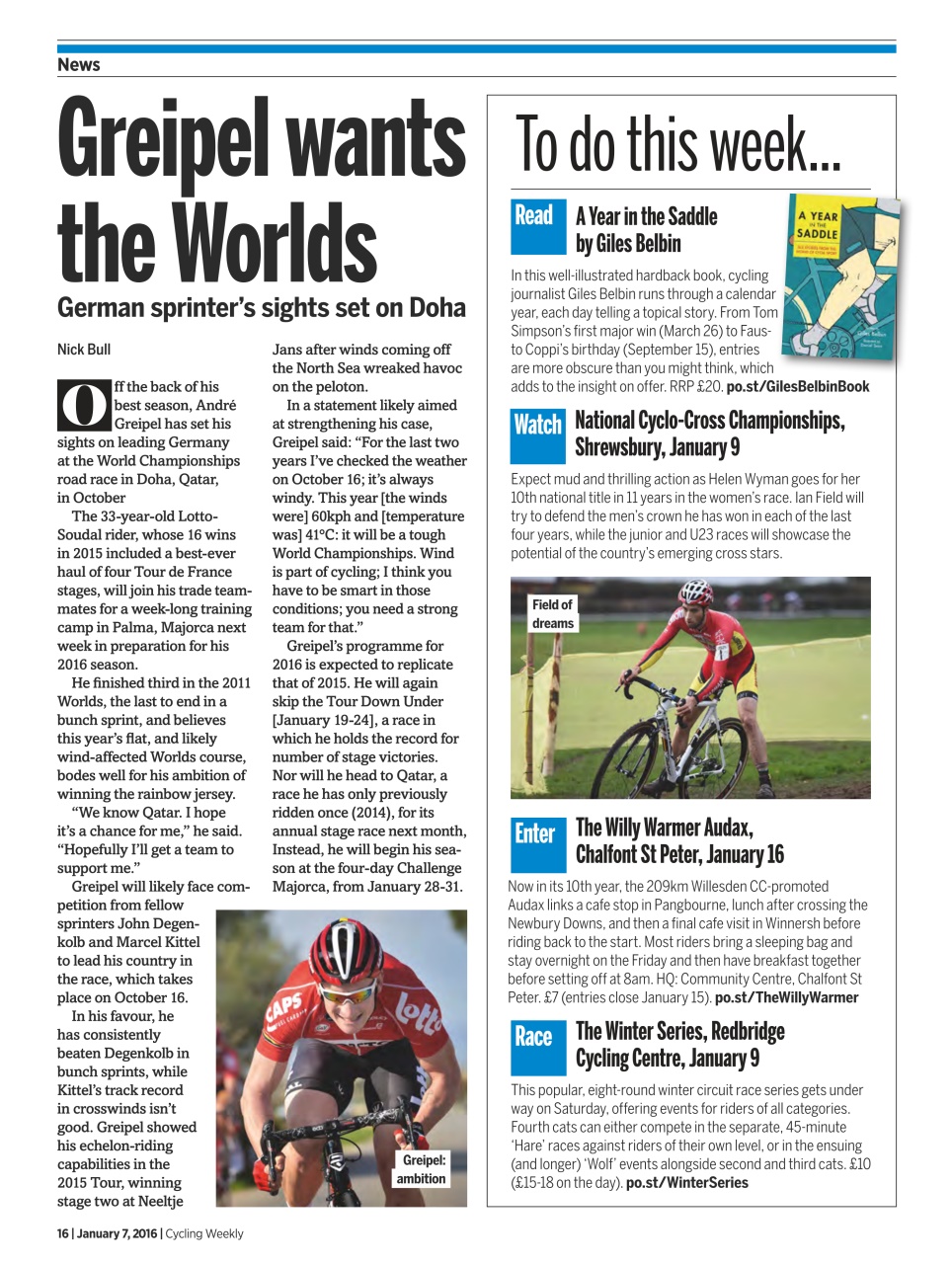 Cycling Weekly Preview Pages