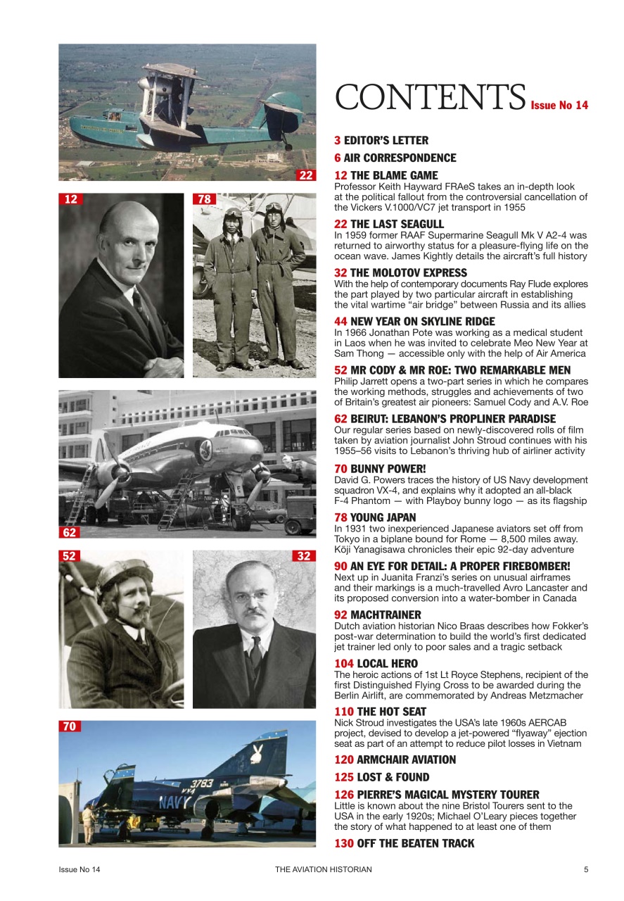 The Aviation Historian Magazine Preview Pages