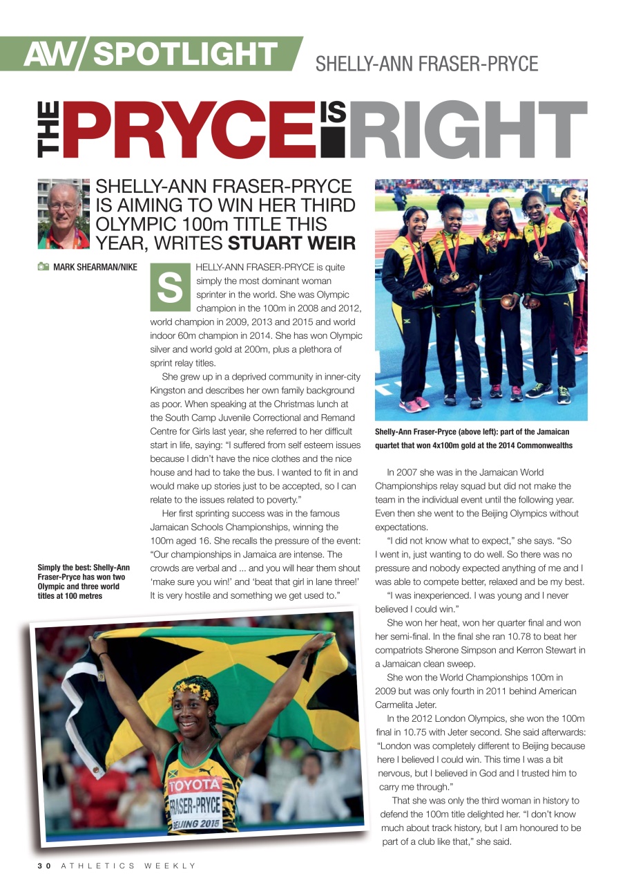 AW – Athletics Weekly Magazine Preview Pages