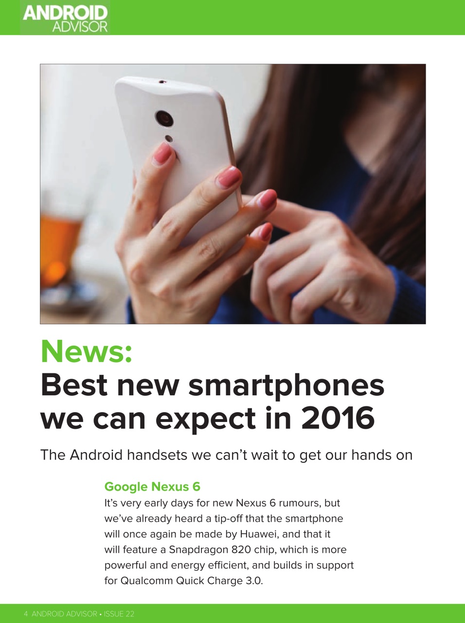 Android Advisor Preview Pages