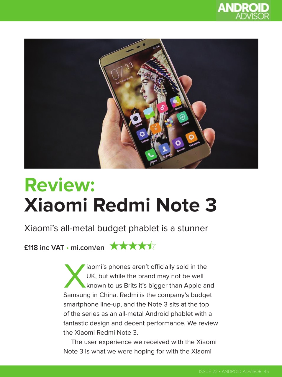 Android Advisor Preview Pages