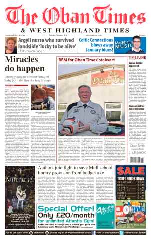 The Oban Times & Lochaber Times issue 7th January 2016
