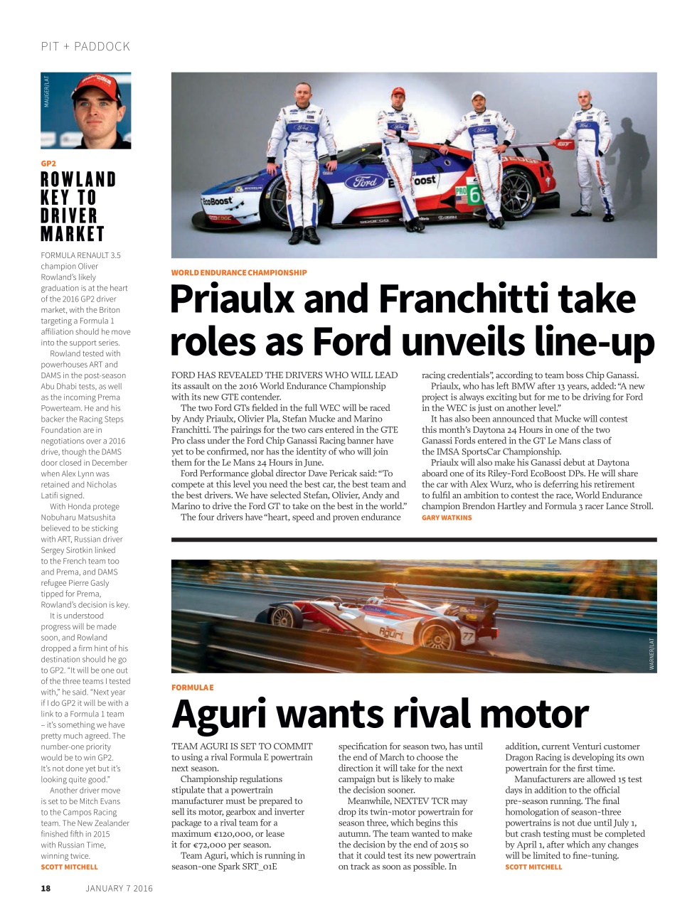 Autosport Preview Pages