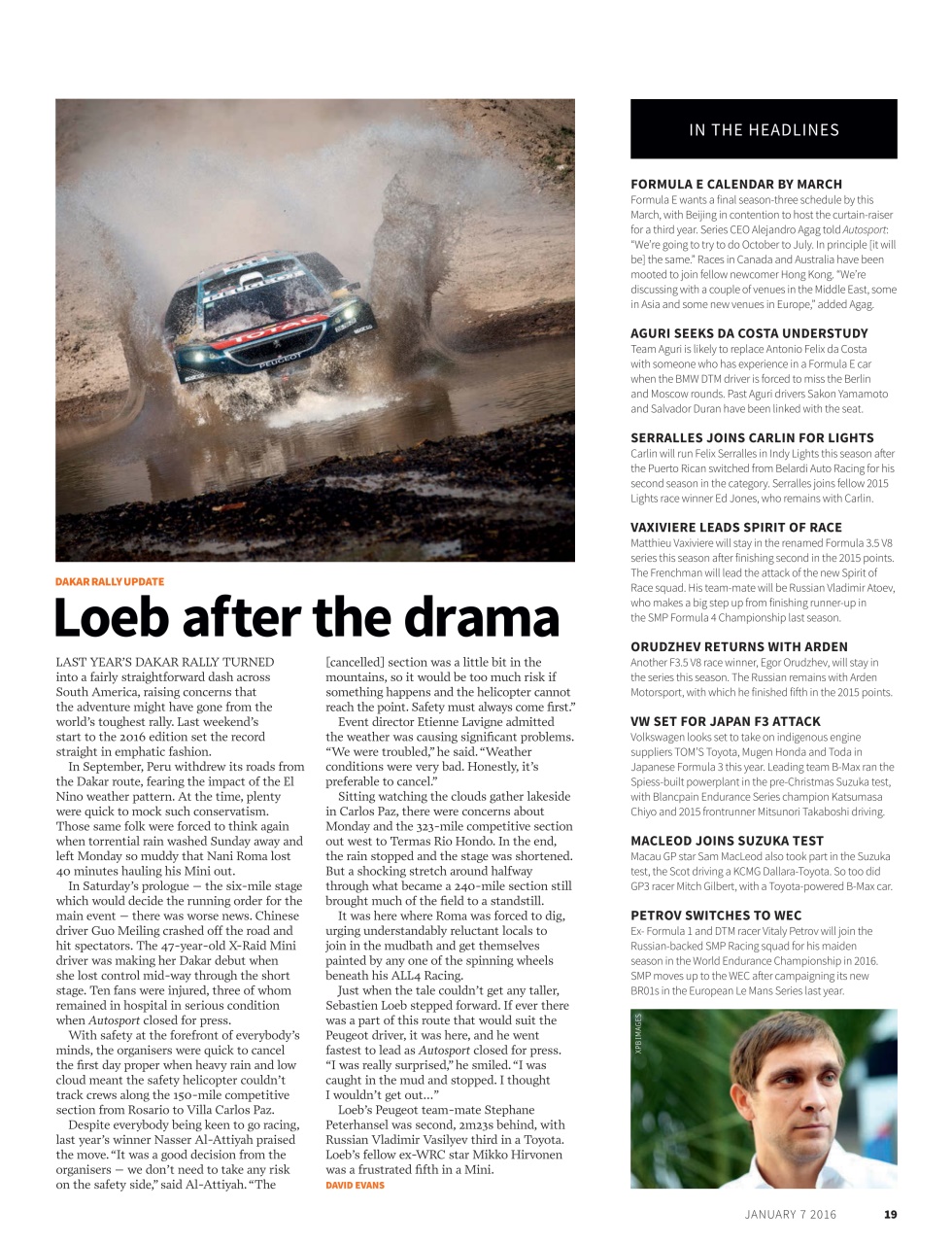 Autosport Preview Pages