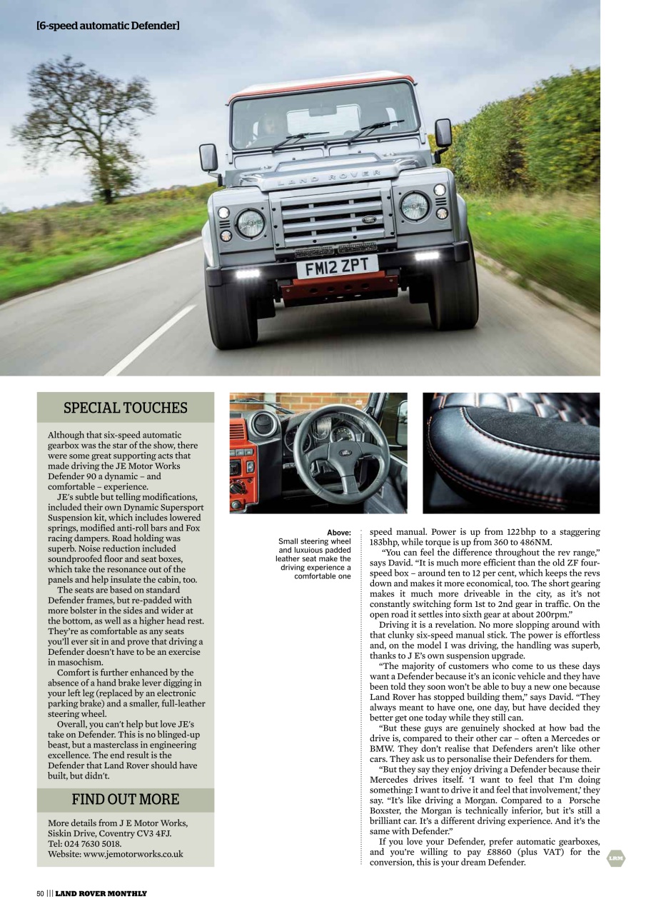 Land Rover Monthly Preview Pages