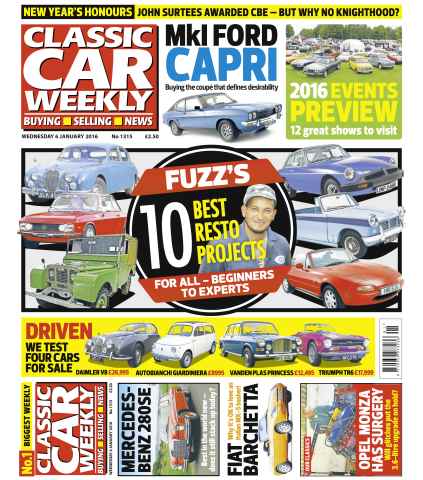 Classic Car Weekly issue 6th January  2016