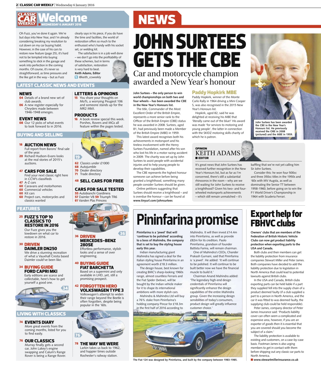 Classic Car Weekly Preview Pages