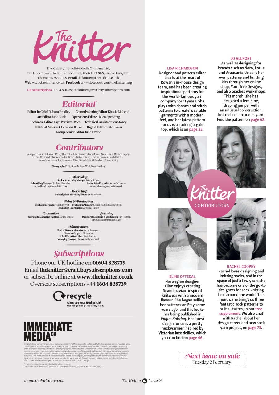 The Knitter Preview Pages