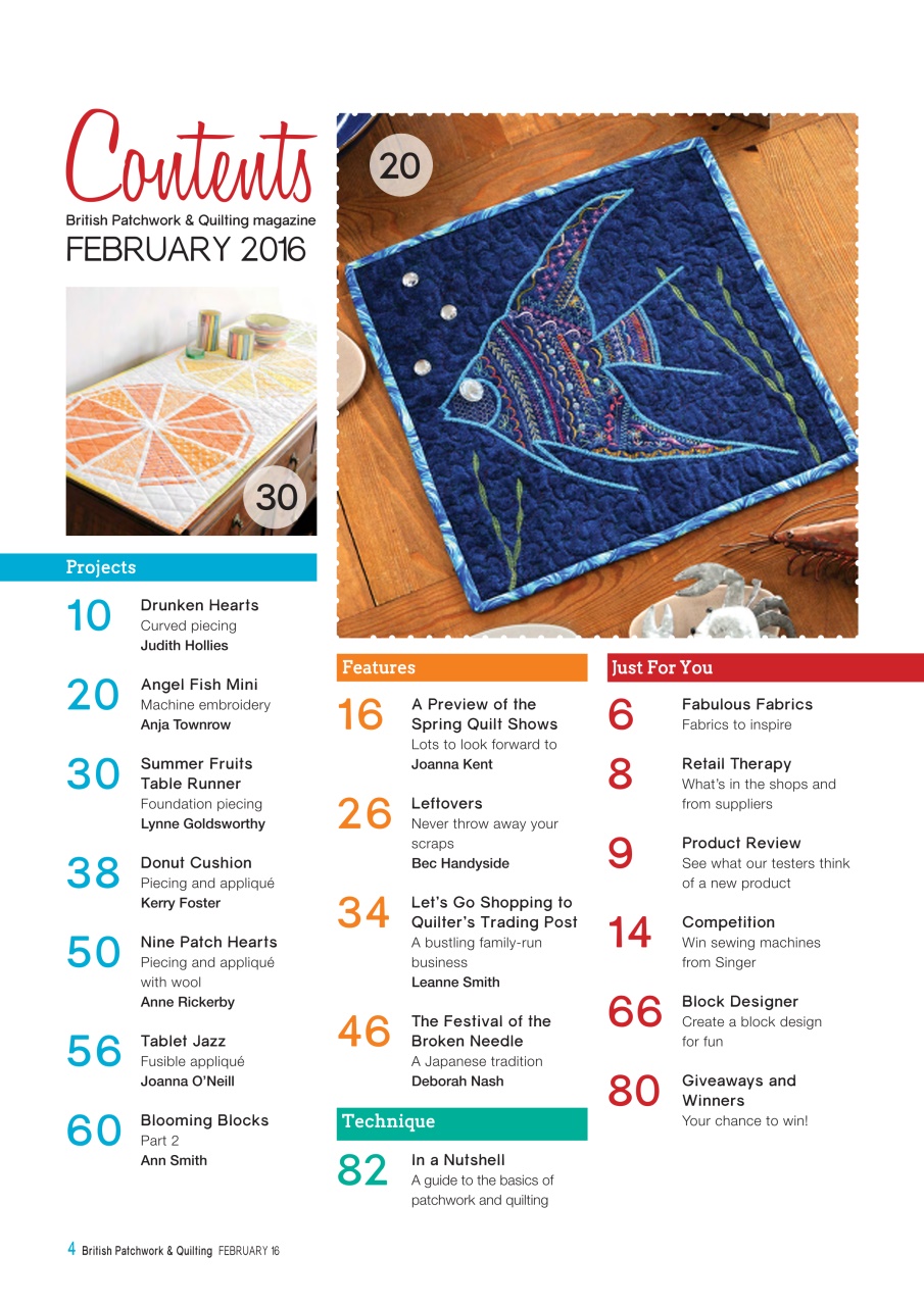 Patchwork and Quilting Preview Pages