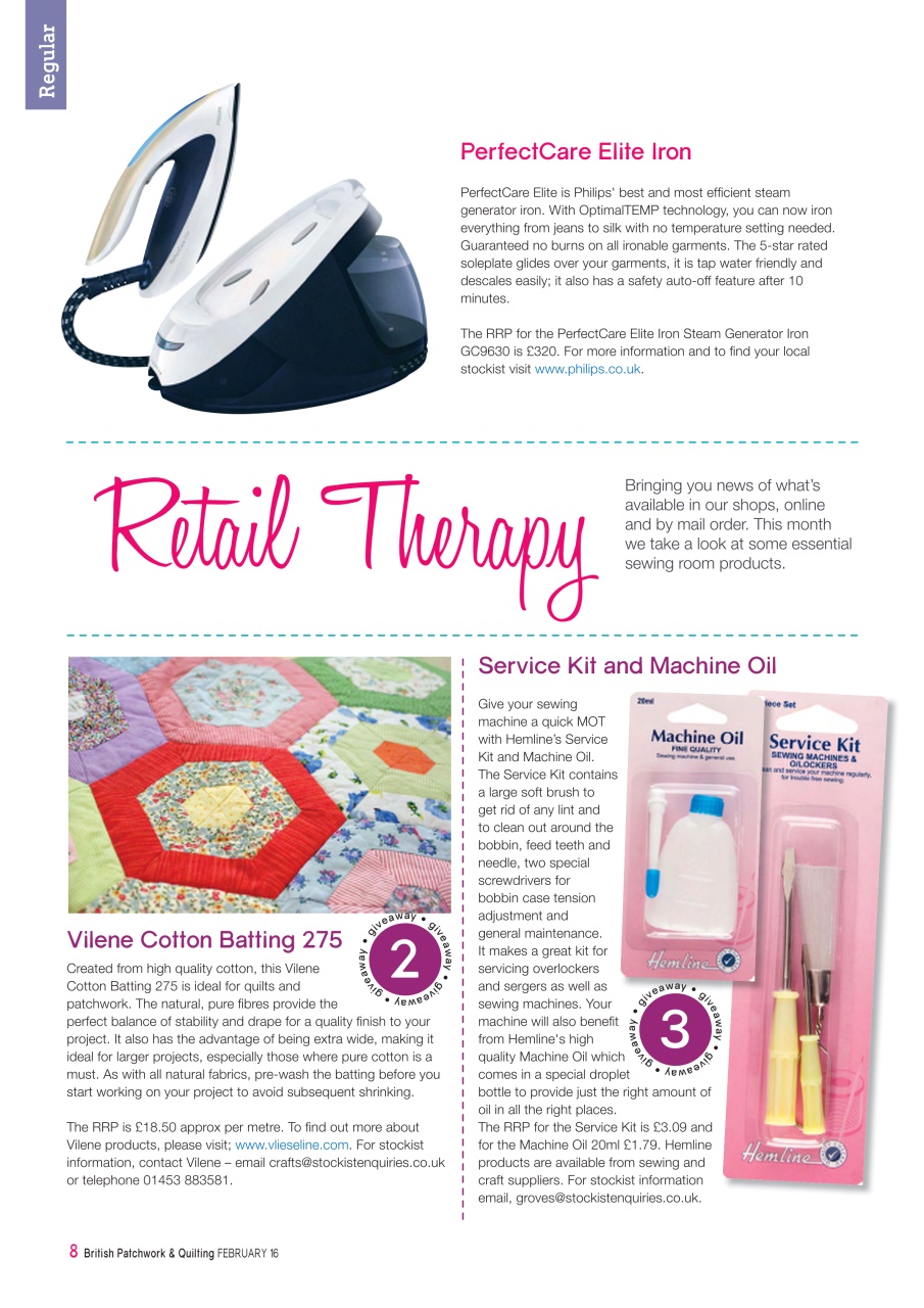 Patchwork and Quilting Preview Pages