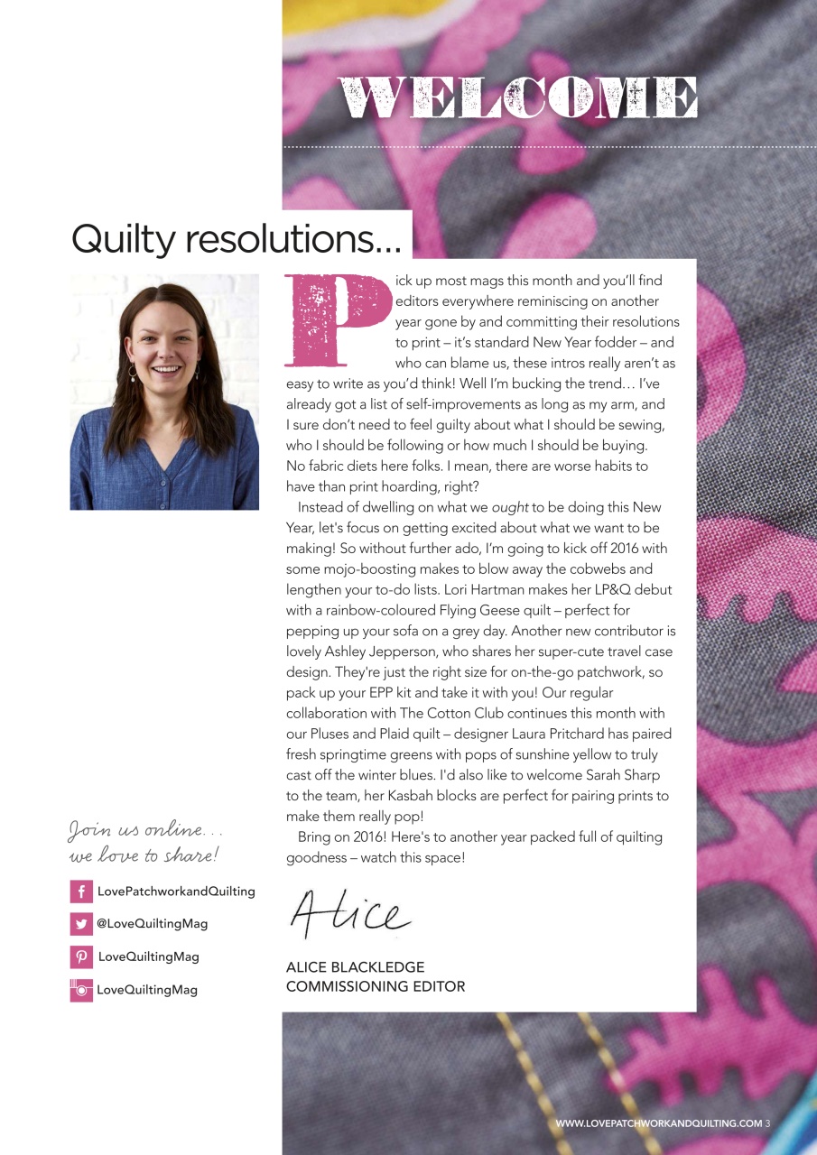 Love Patchwork & Quilting Preview Pages