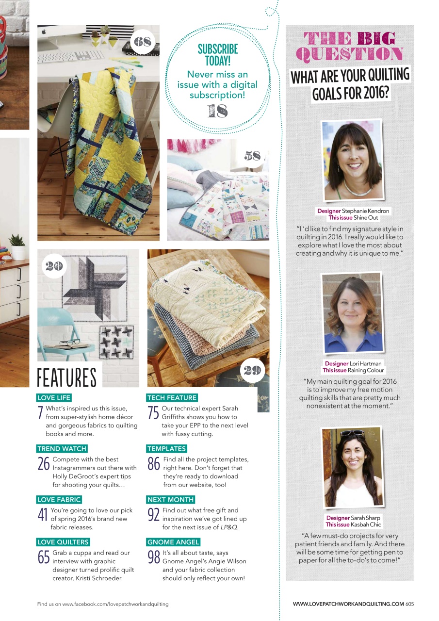 Love Patchwork & Quilting Preview Pages