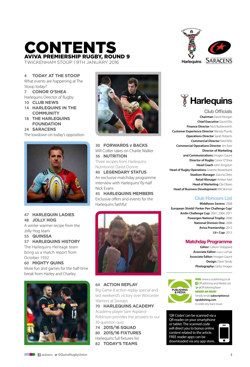 Harlequins Preview Pages