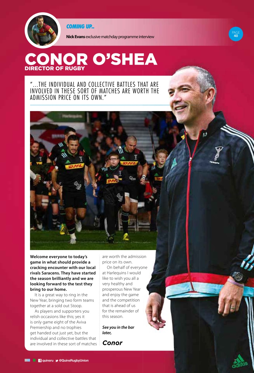 Harlequins Preview Pages