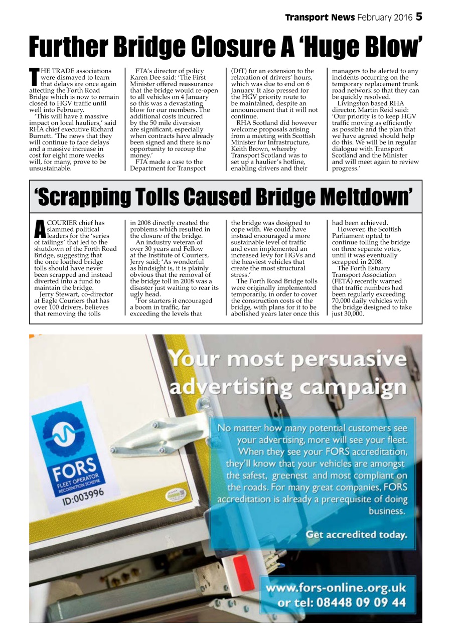 Transport News Preview Pages