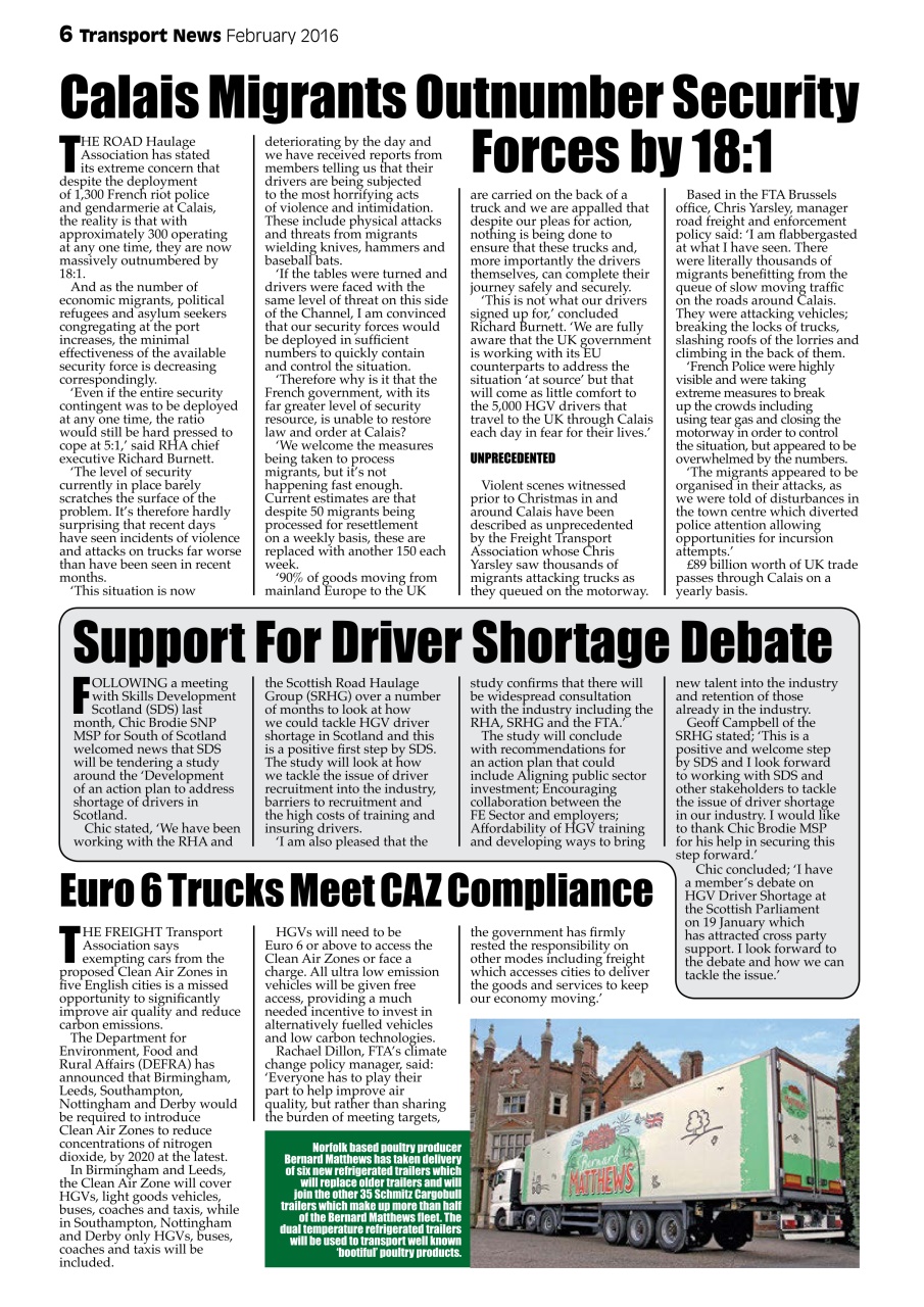 Transport News Preview Pages