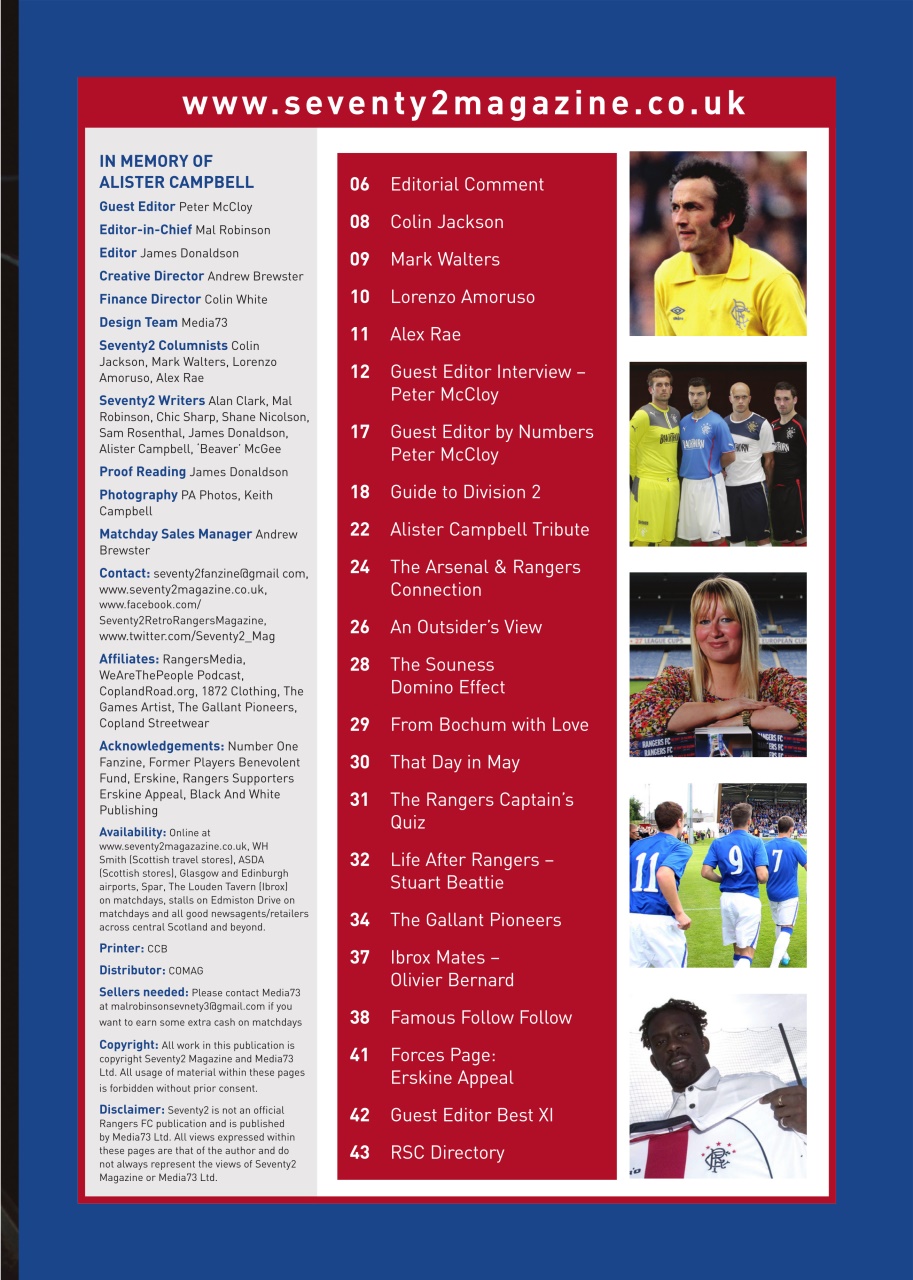 Seventy 2 Magazine Preview Pages