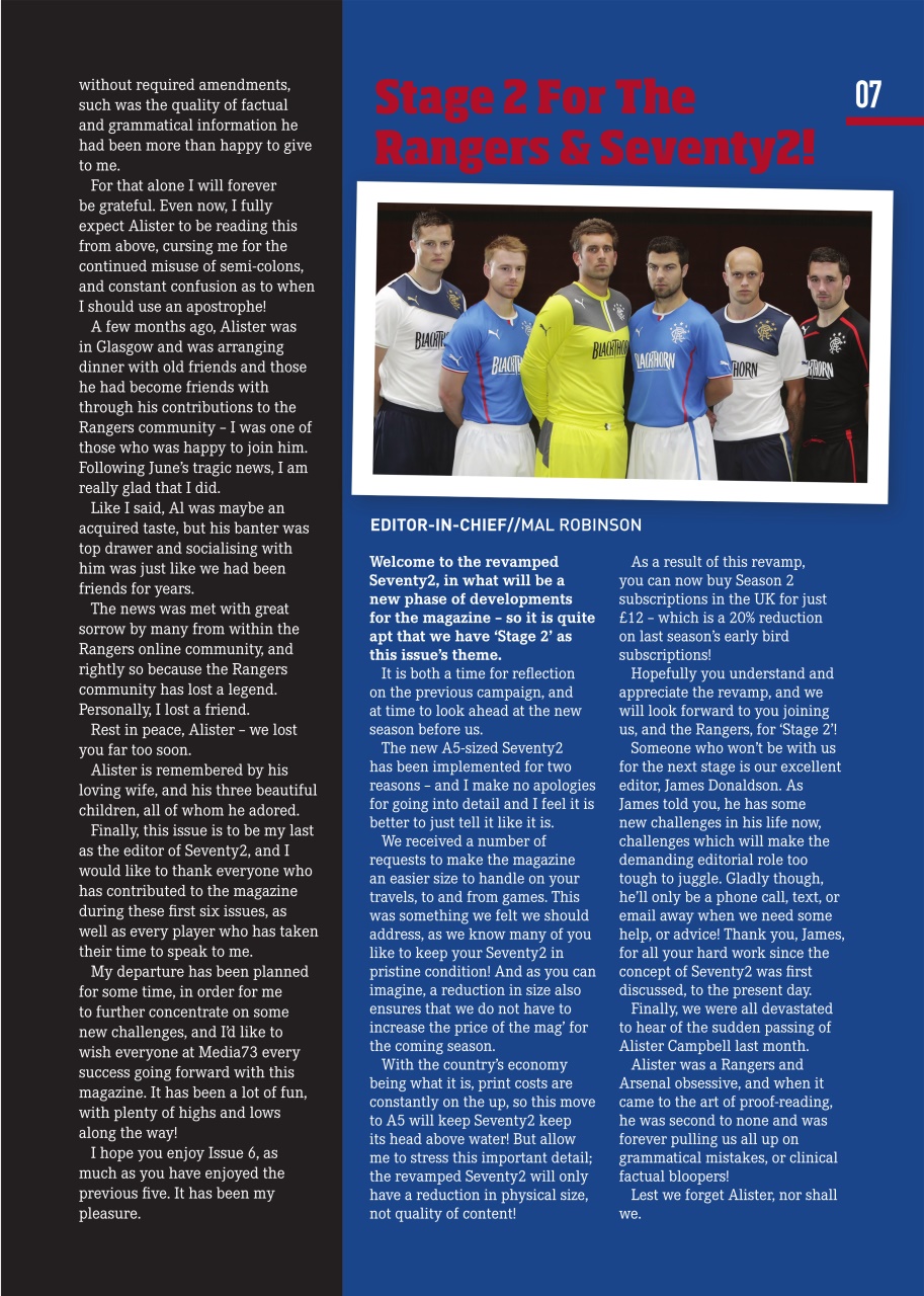 Seventy 2 Magazine Preview Pages