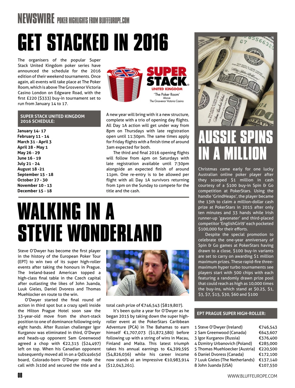 Bluff Europe Preview Pages