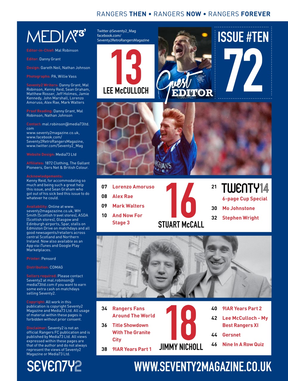 Seventy 2 Magazine Preview Pages