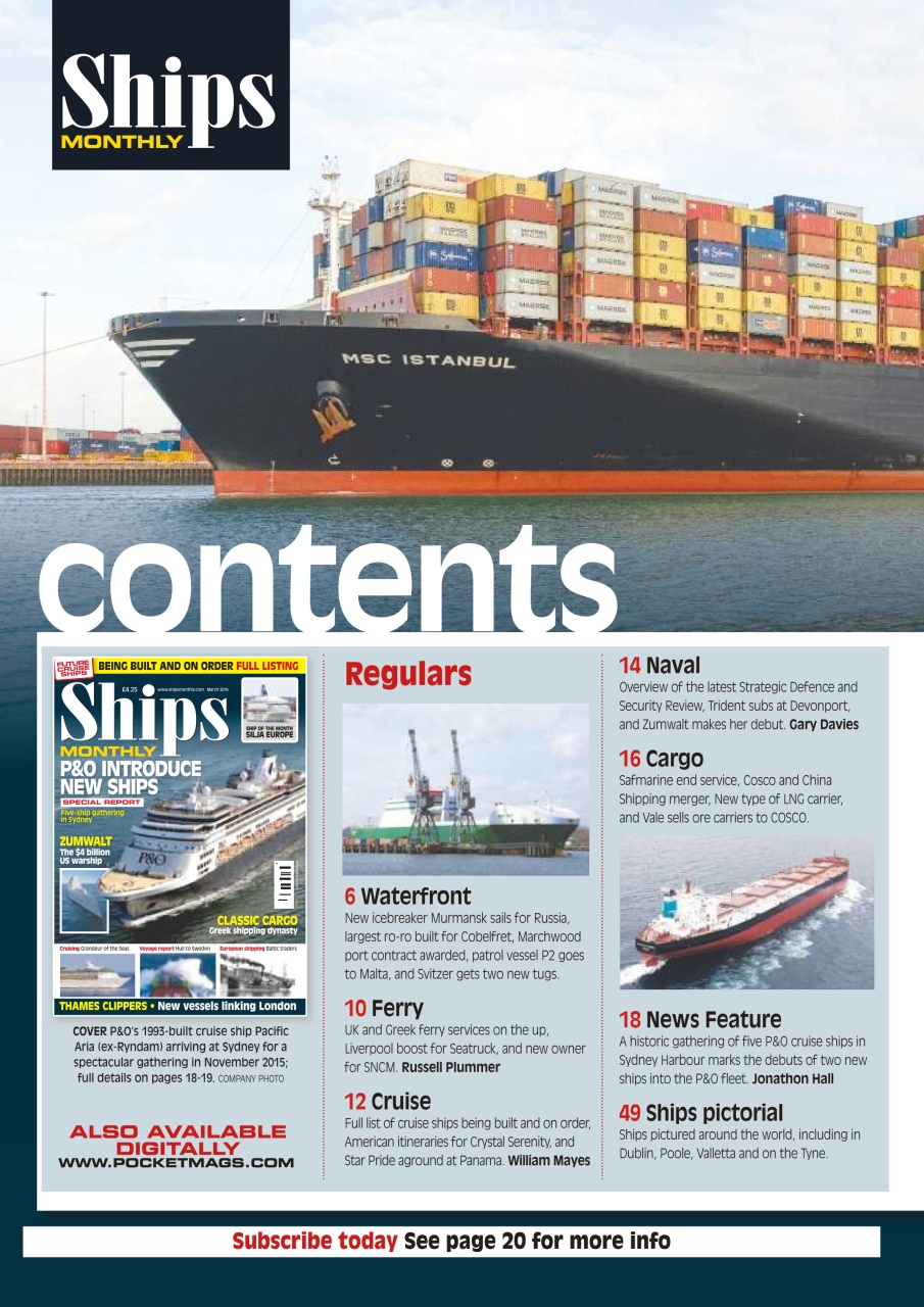 Ships Monthly Preview Pages