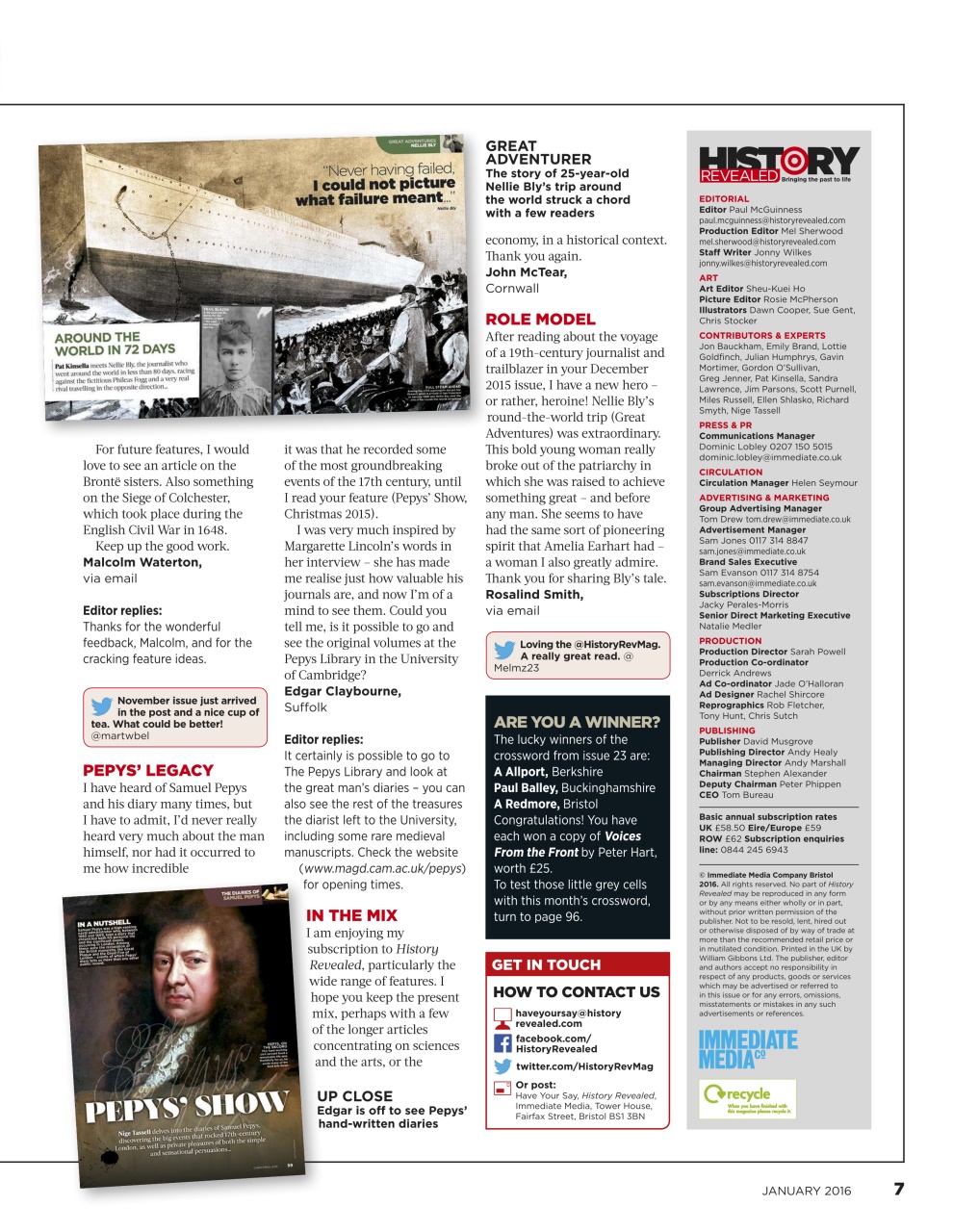 BBC History Revealed Magazine Preview Pages