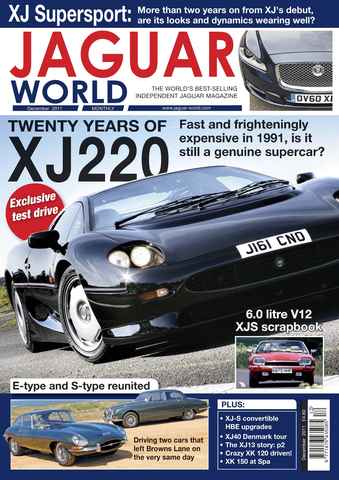 Jaguar World issue XL220 supercar December 2011