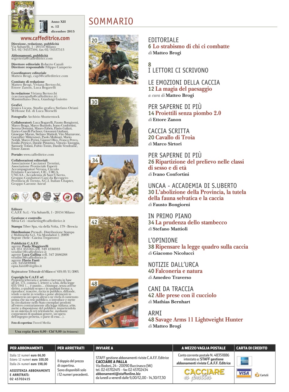 Caccia Magazine Preview Pages