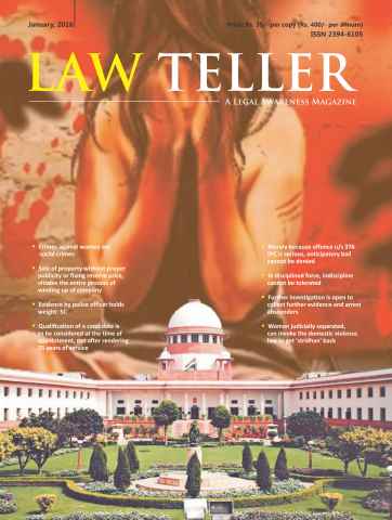 Lawteller – A Legal Awareness Magazine issue January 2016