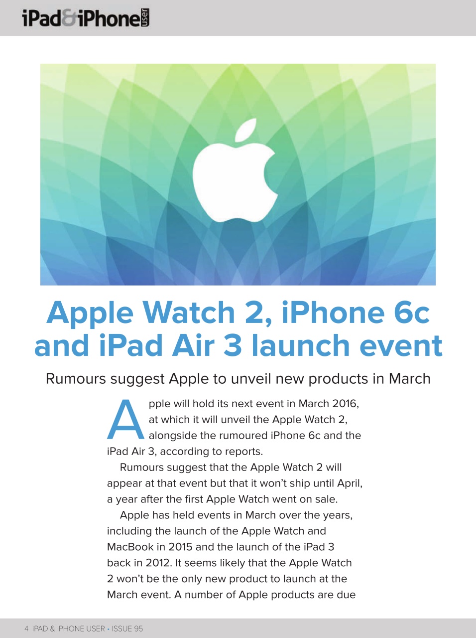 iPad and iPhone User Preview Pages