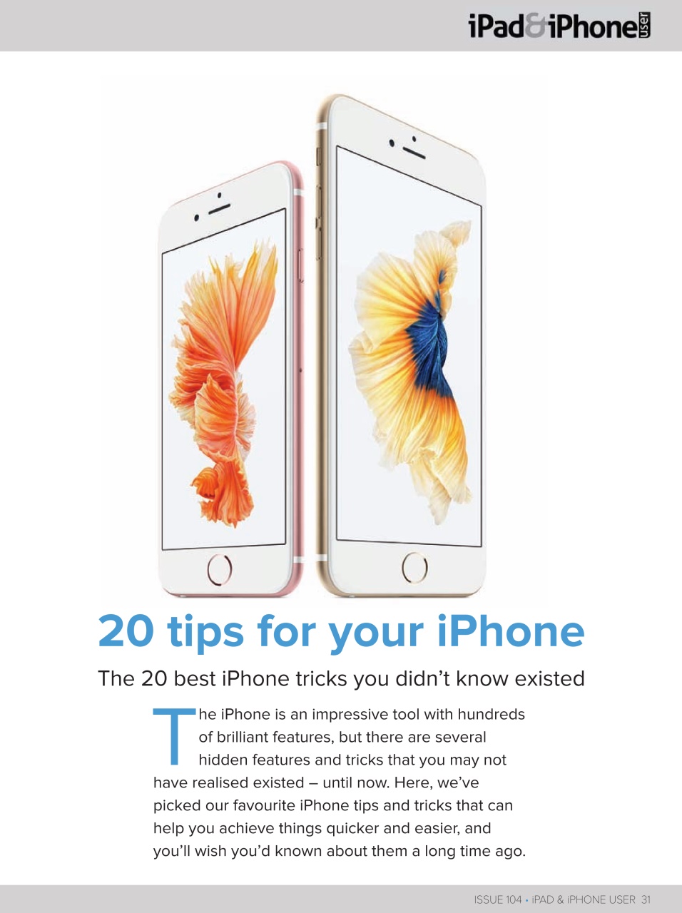 iPad and iPhone User Preview Pages