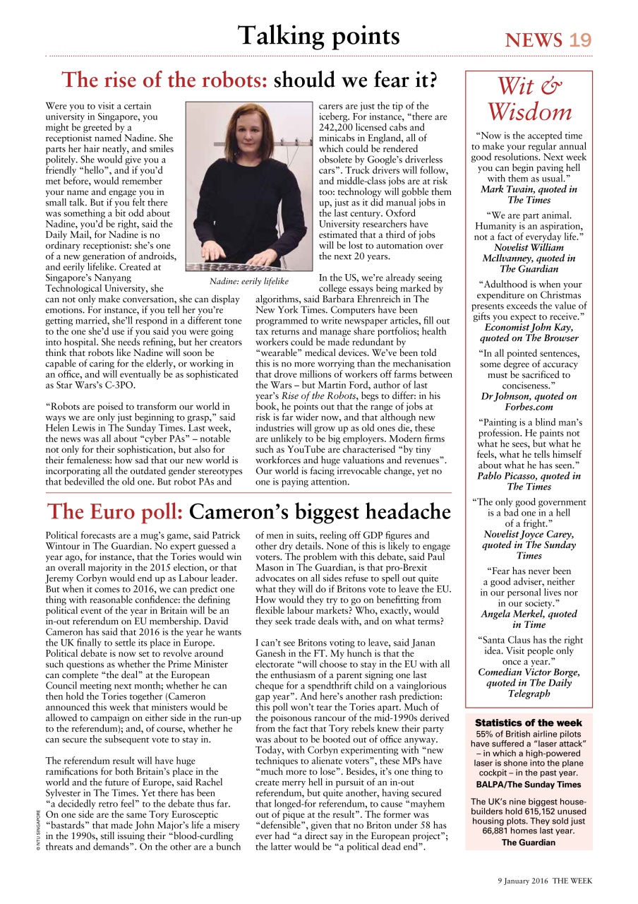 The Week Preview Pages