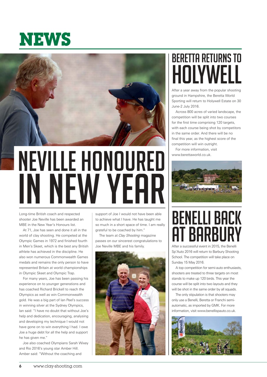 Clay Shooting Preview Pages