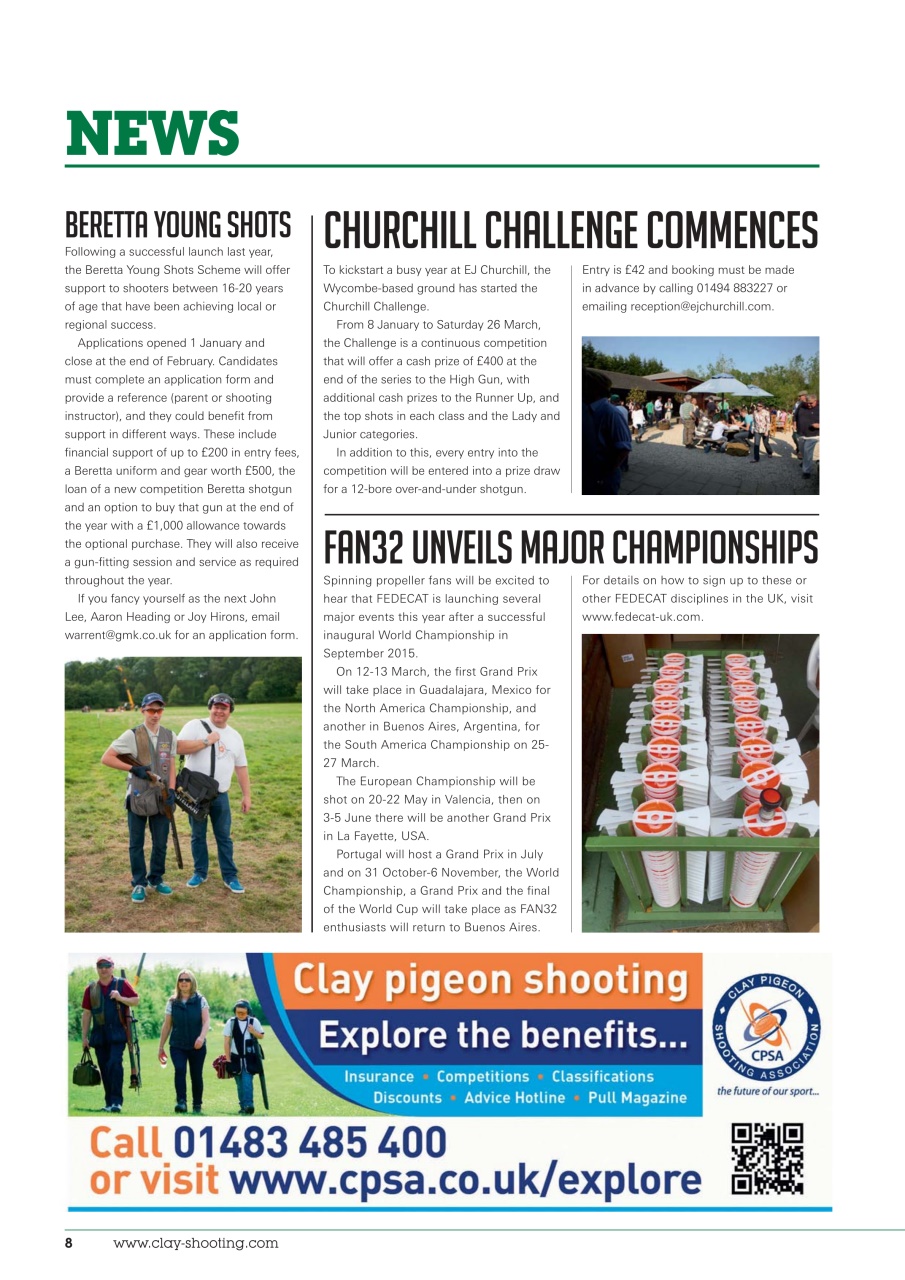 Clay Shooting Preview Pages