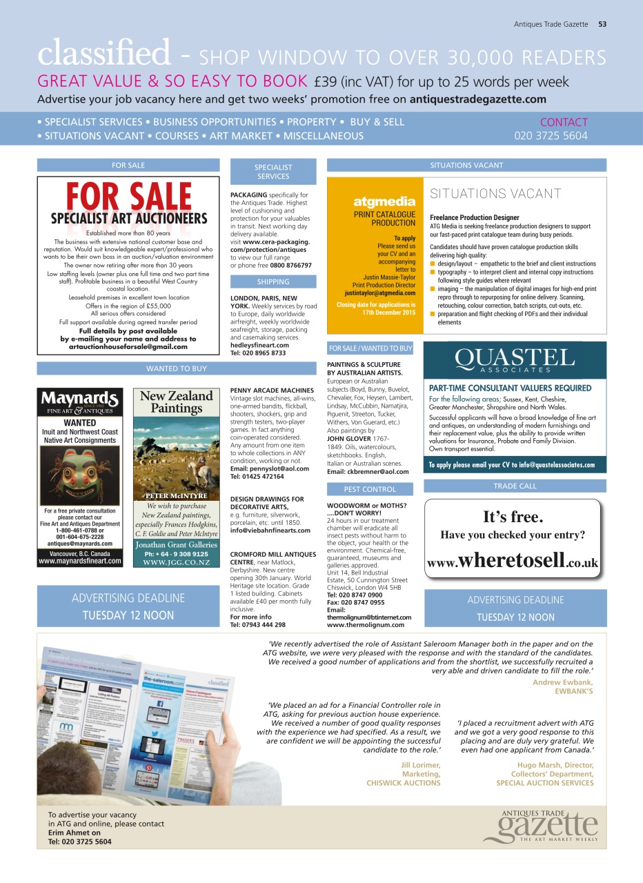 Antiques Trade Gazette Preview Pages