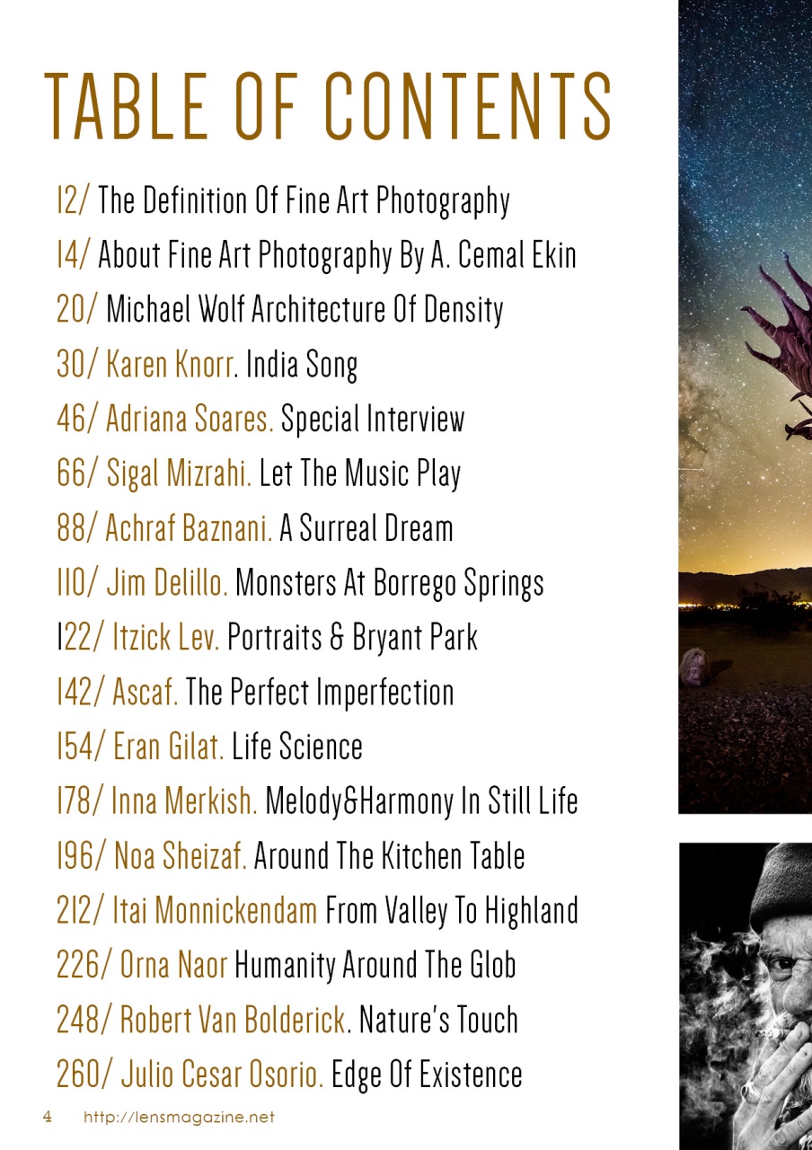 Lens Magazine Preview Pages