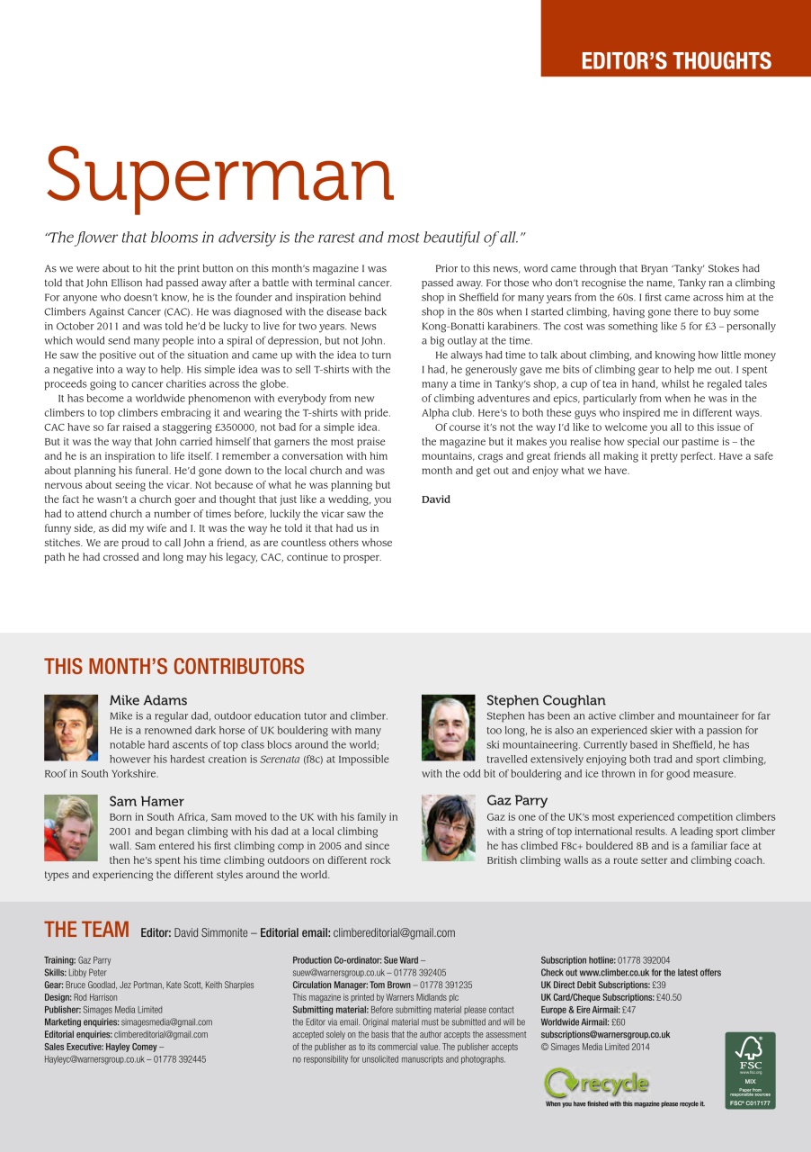 Climber Preview Pages