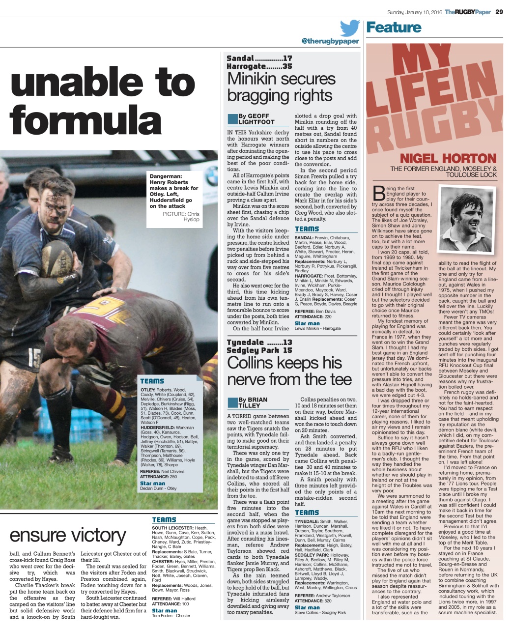 The Rugby Paper Preview Pages