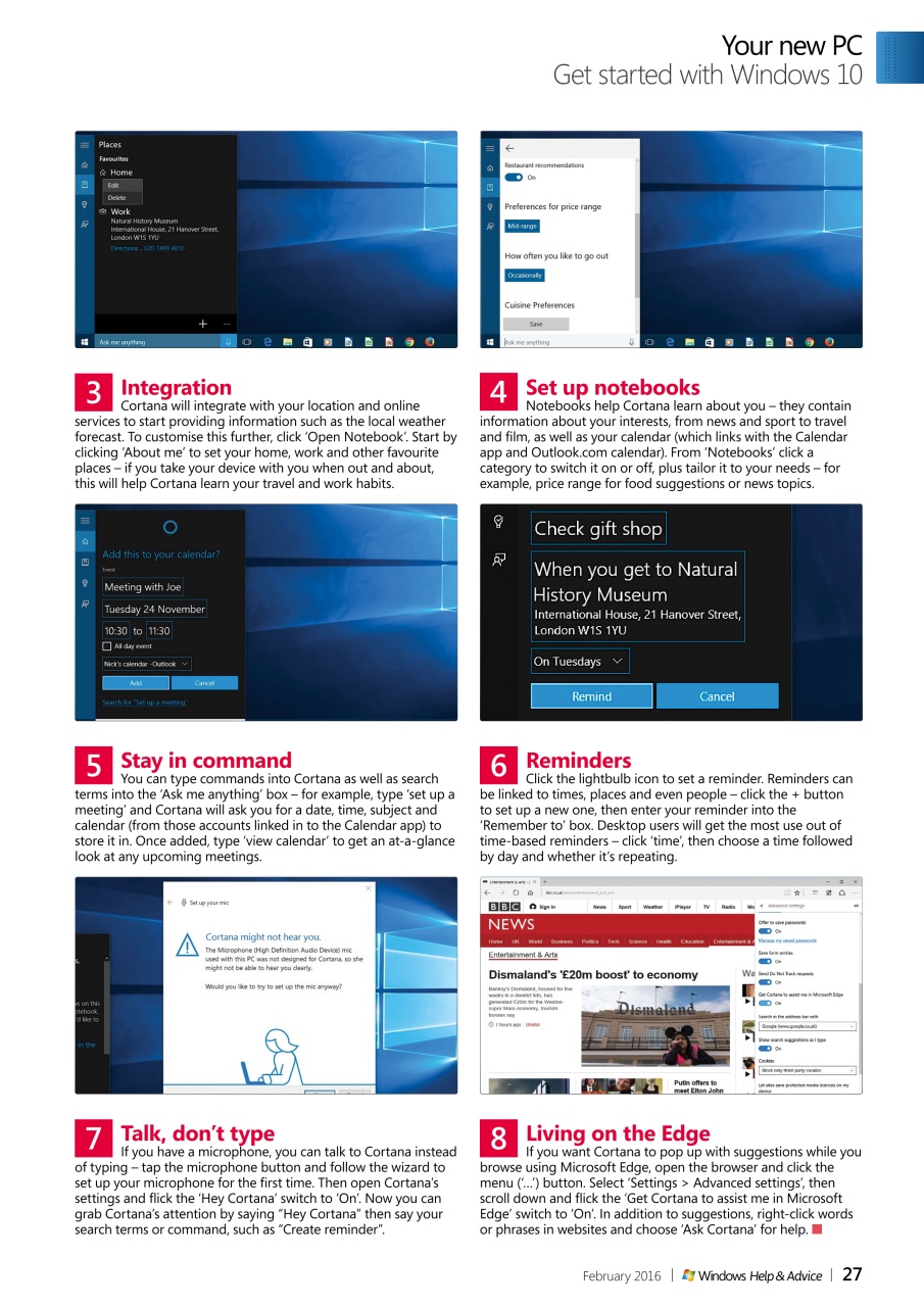 Windows Help & Advice Preview Pages