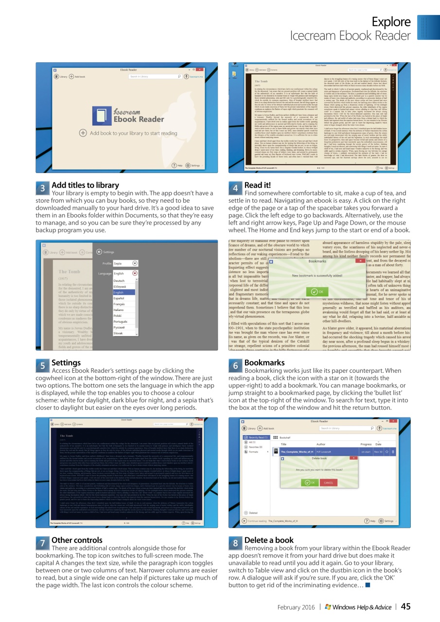 Windows Help & Advice Preview Pages