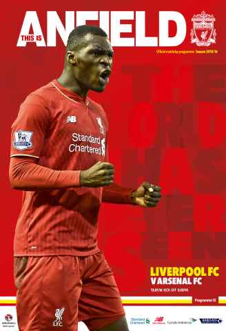 Liverpool FC Programmes issue Arsenal 201516