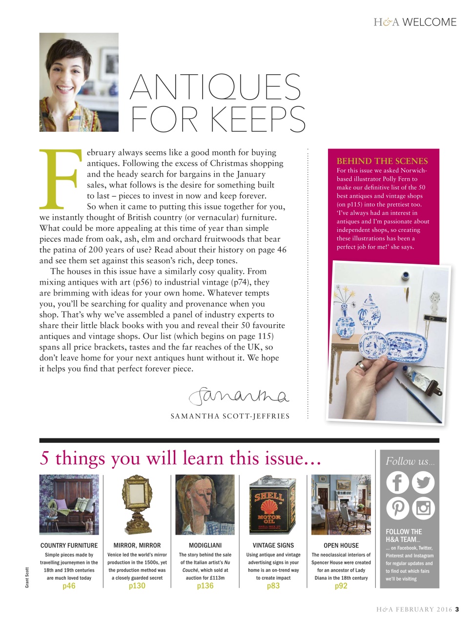 Homes & Antiques Magazine Preview Pages